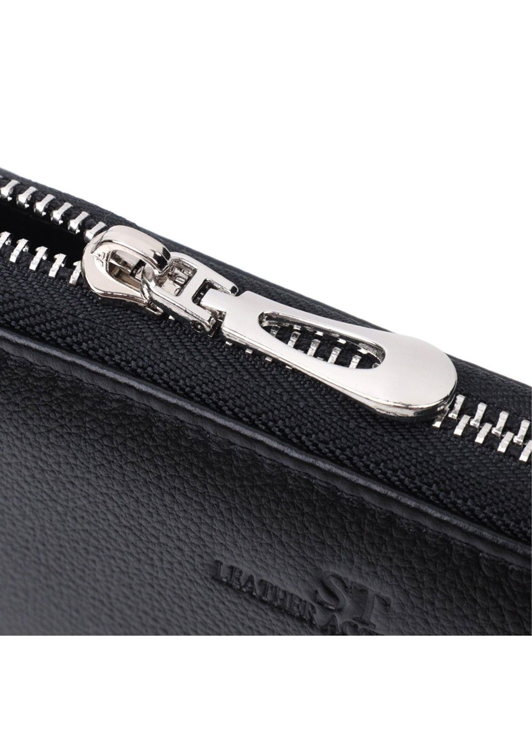 Красивий клатч унісекс на одне відділення з натуральної шкіри 22697 Чорний st leather (298092946)