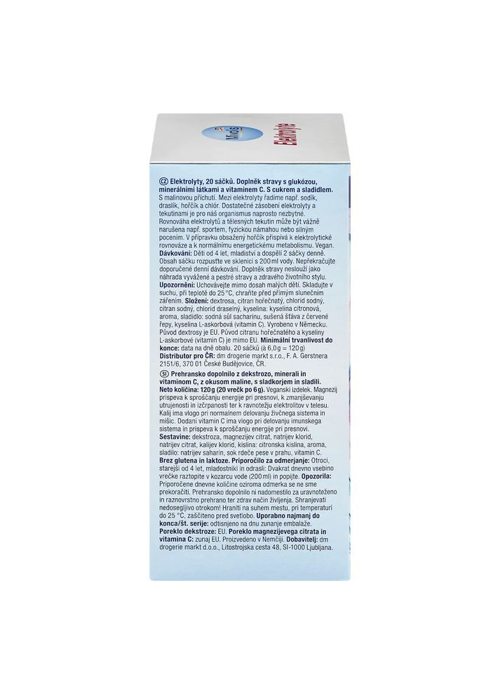 Электролиты – пакетики, 20 шт., от DM Mivolis (360655042)