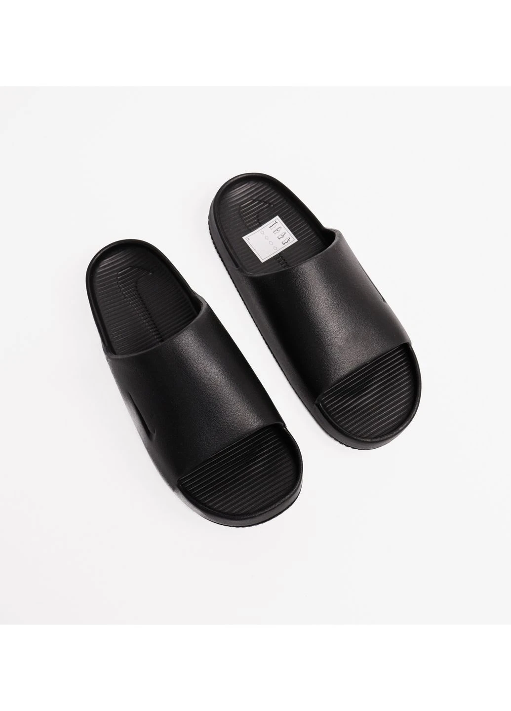 Черные тапочки calm slide black dx4816-001 Nike