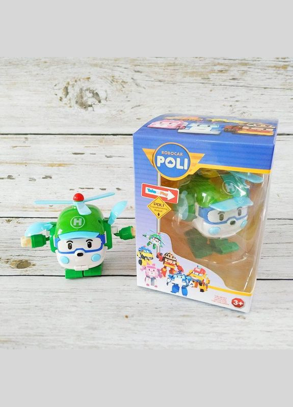 Набір з 4 трансформерів Robocar Poli 83608 Полі, Ембер, Рой, Вертолітик Хелі Fun Game (327797257)