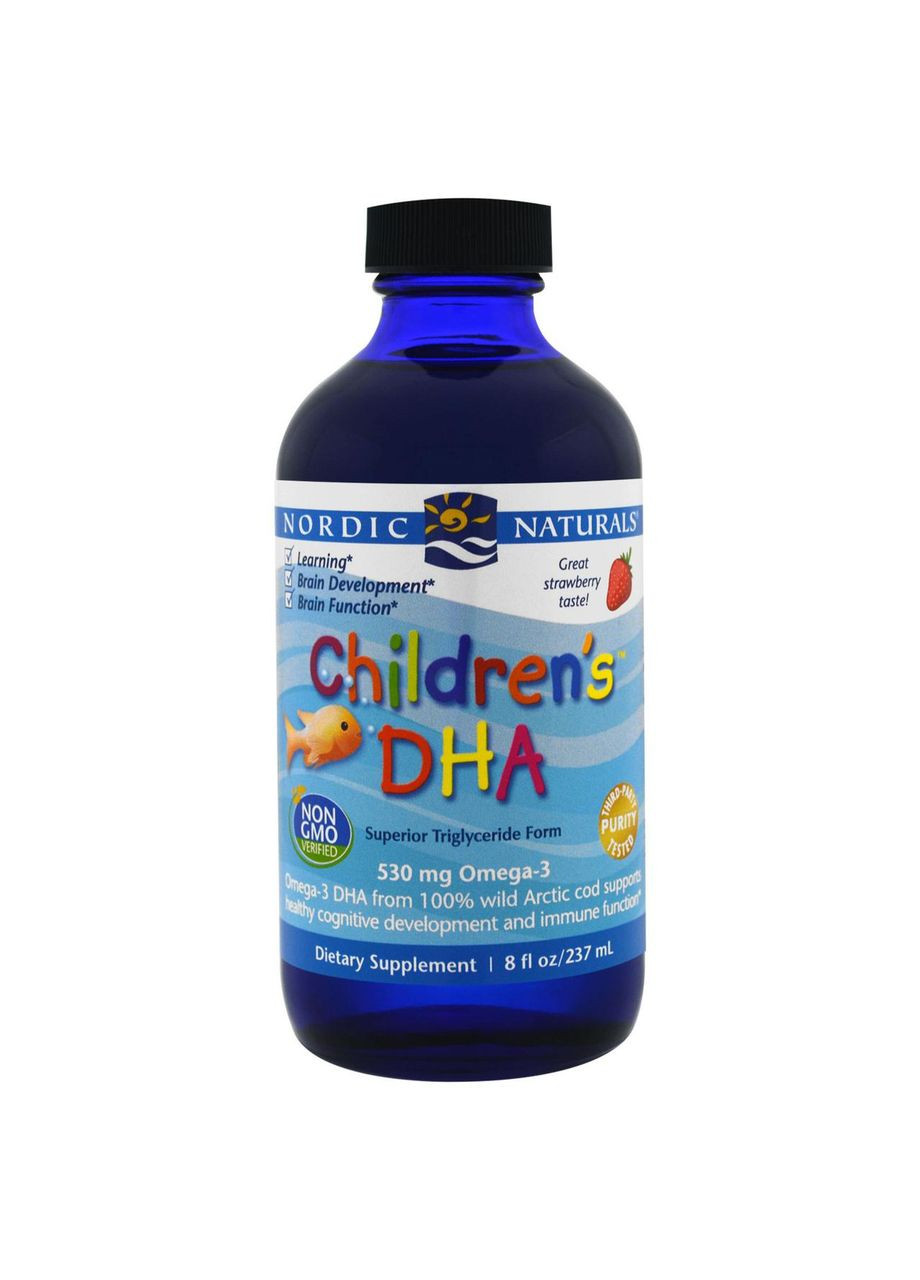 Жидкий рыбий жир для детей, клубника, 237 мл Nordic Naturals (364311455)