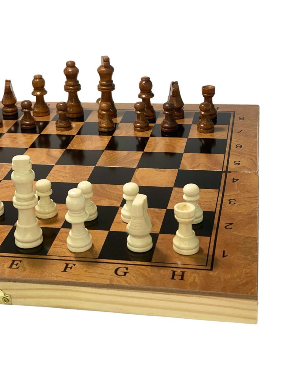 Настольная деревянная игра 3 в 1 доска 34х34 G34 () SNS (316141449)