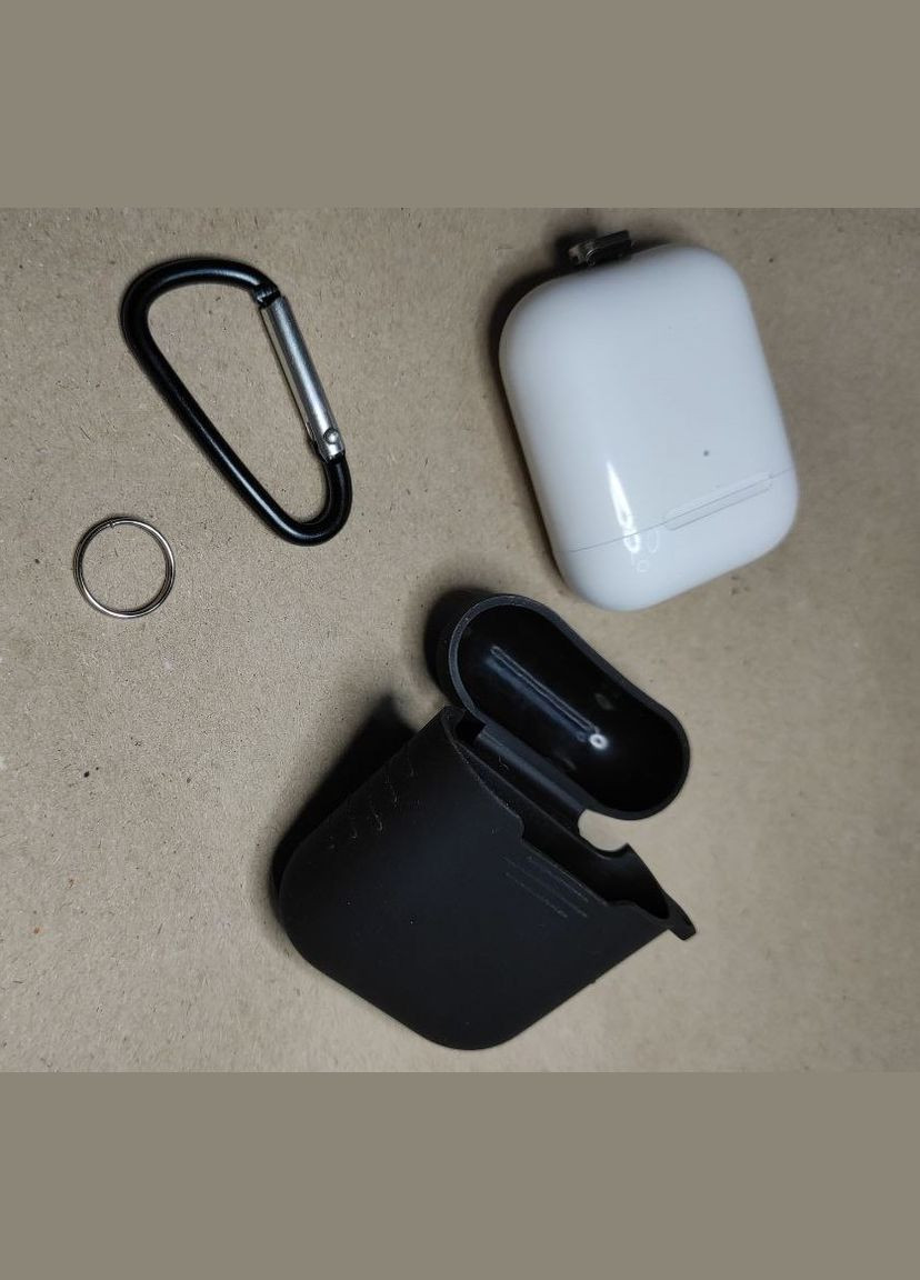 Чохли для - "№18", з карабіном, силіконові Foxconn AirPods (338830854)