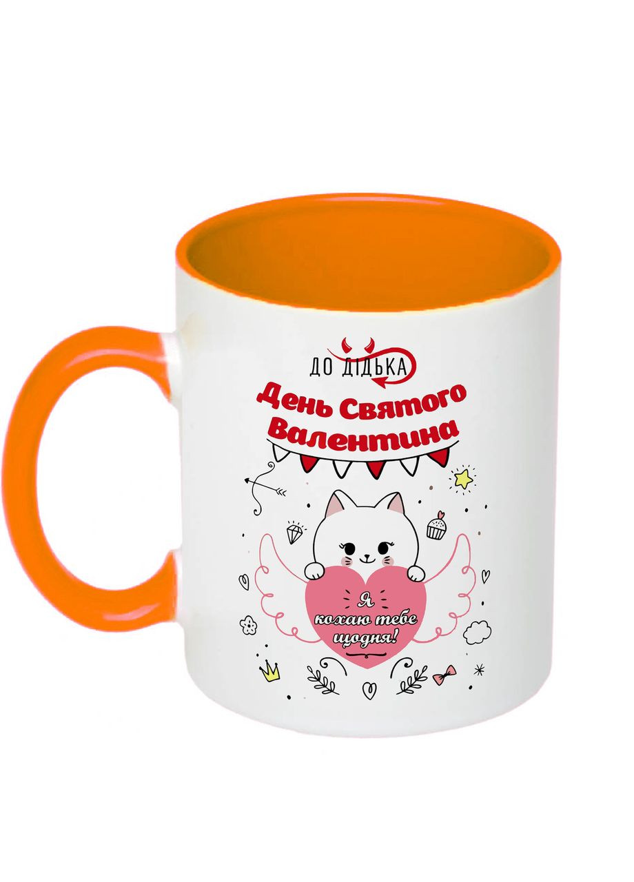 Чашка с принтом "К черту День Святого Валентина" 330мл ( ) (18127) No Brand (312487527)