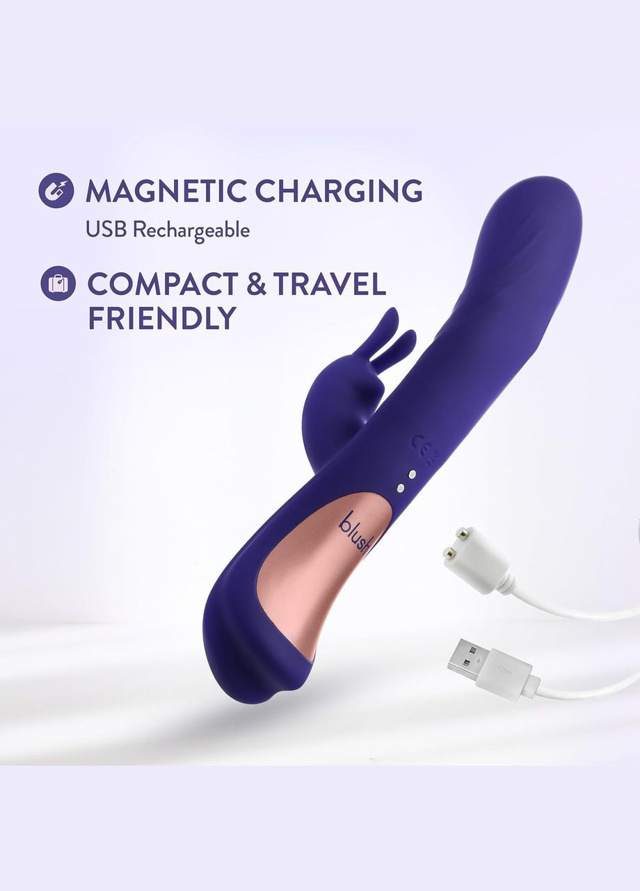 Вибратор кролик Harper с G-точечной стимуляцией, синий Blush (330618208)