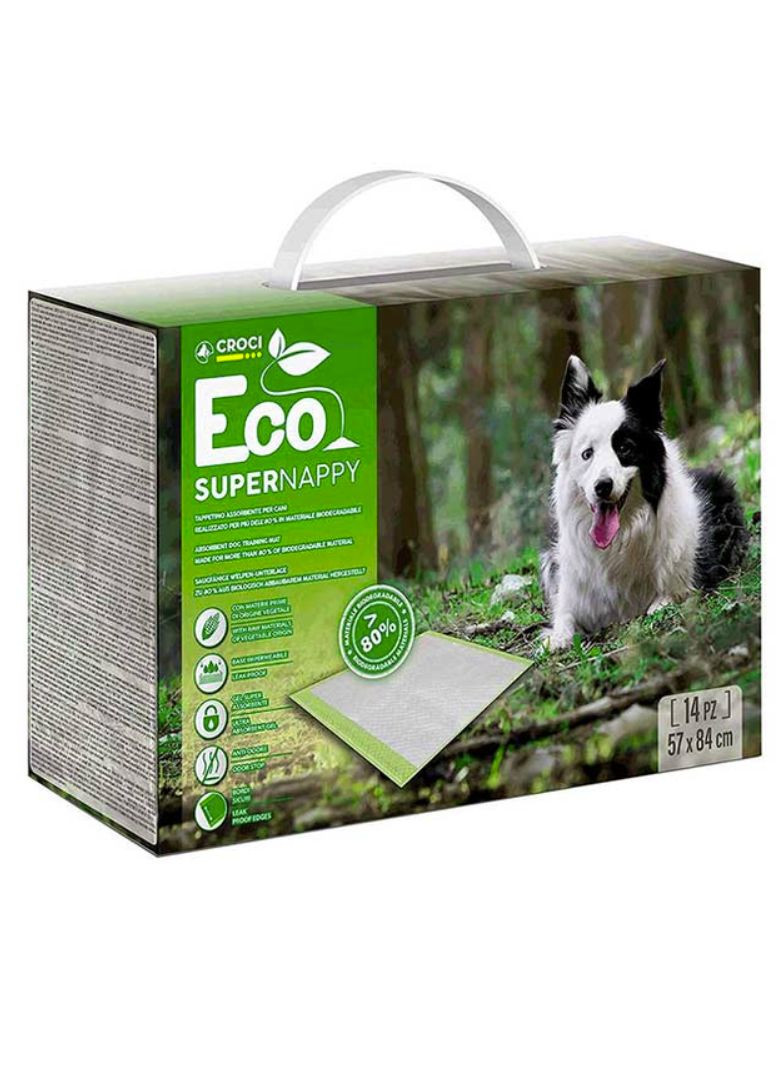 Пеленки для собак Super Nappy Eco биоразлагаемые 14 шт 57х84 C6028484 Croci (322650860)