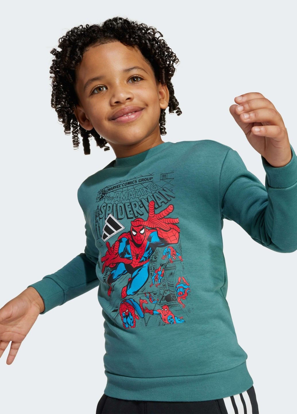 Комплект: свитшот и джоггеры Marvel Spider-Man Kids adidas (350935387)