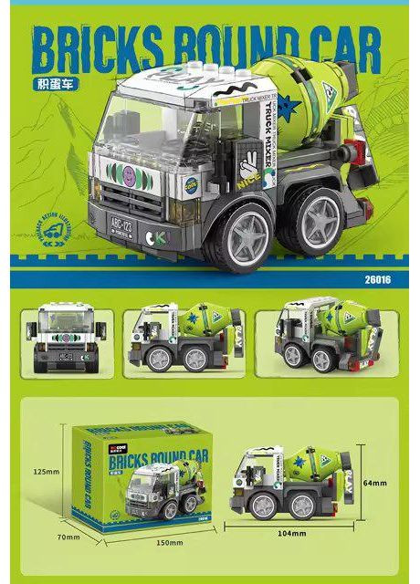 G484370-26016 Игрушечный конструктор Грузовой Бетоносмеситель Huili Egg No Brand (367725064)