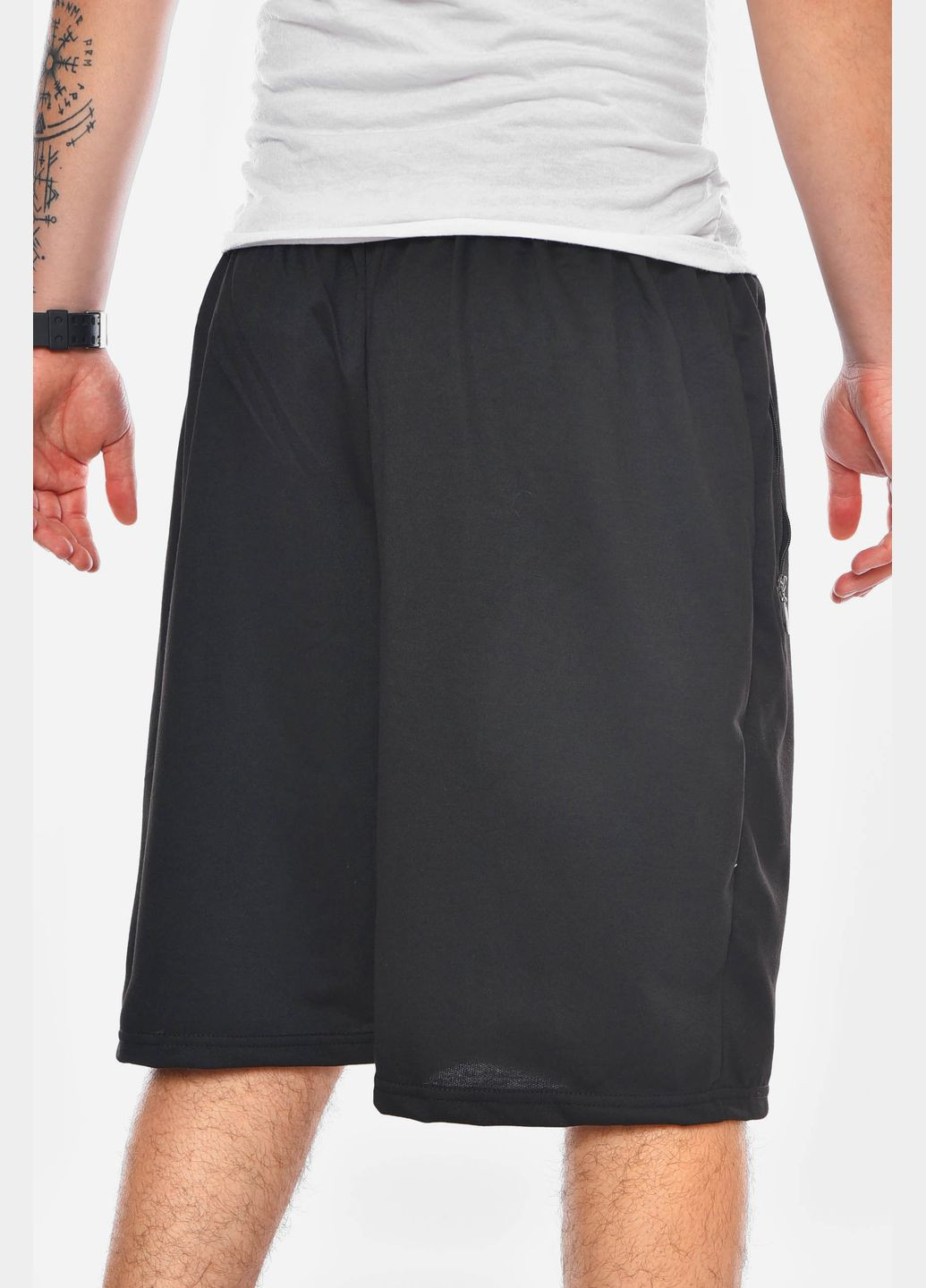 Шорты мужские батальные черного цвета Let's Shop (329296116)