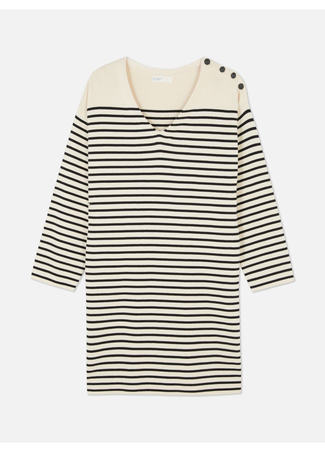 Молочное платье демисезон,молочный-черный, Primark