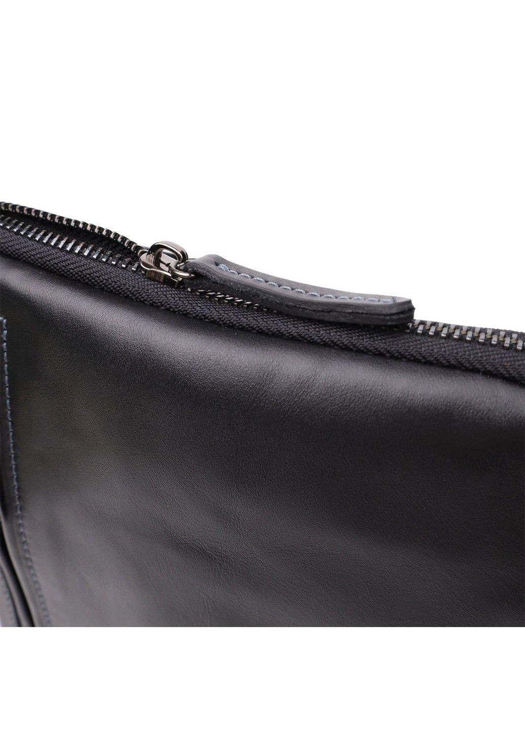 Стильная и практичная мужская сумка на плечо из натуральной гладкой кожи 23153 Черный Shvigel (362971697)