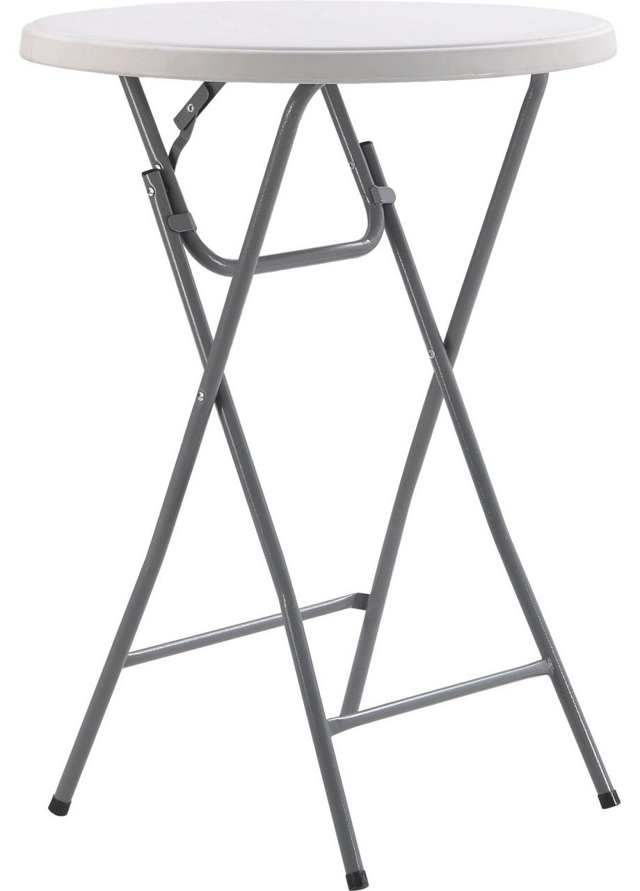 Стіл складаний круглий ТЕ-1830, білий Time Eco (329407317)