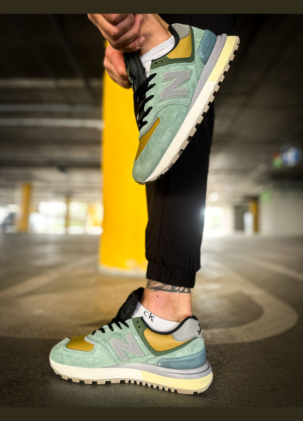 Кросівки жіночі і чоловічі New Balance 574 Legacy x Stone Island lignt green | Нью Беланс 574 зелені No Brand зелені всесезони (311675146)