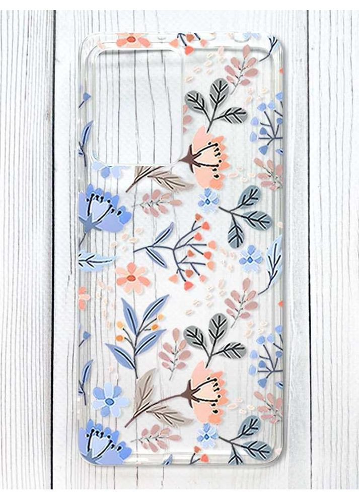 Прозорий чохол на Xiaomi Redmi Note 12 Pro 5G Квітковий фон (принт 371) Creative (356126942)