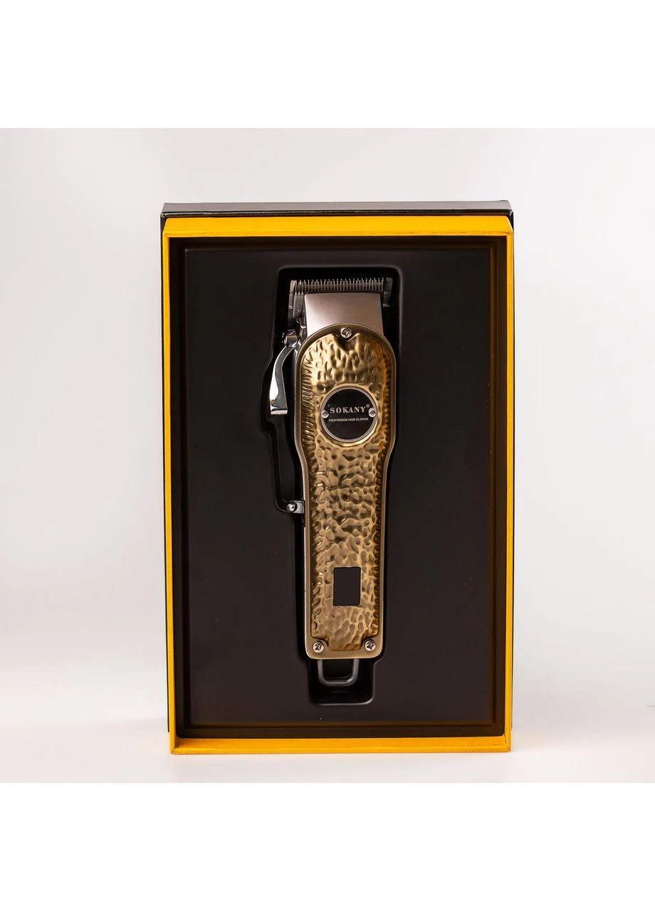 Машинка для стрижки SK-LF-9976 аккумуляторная с 4 насадками и USB золото Sokany (379794893)