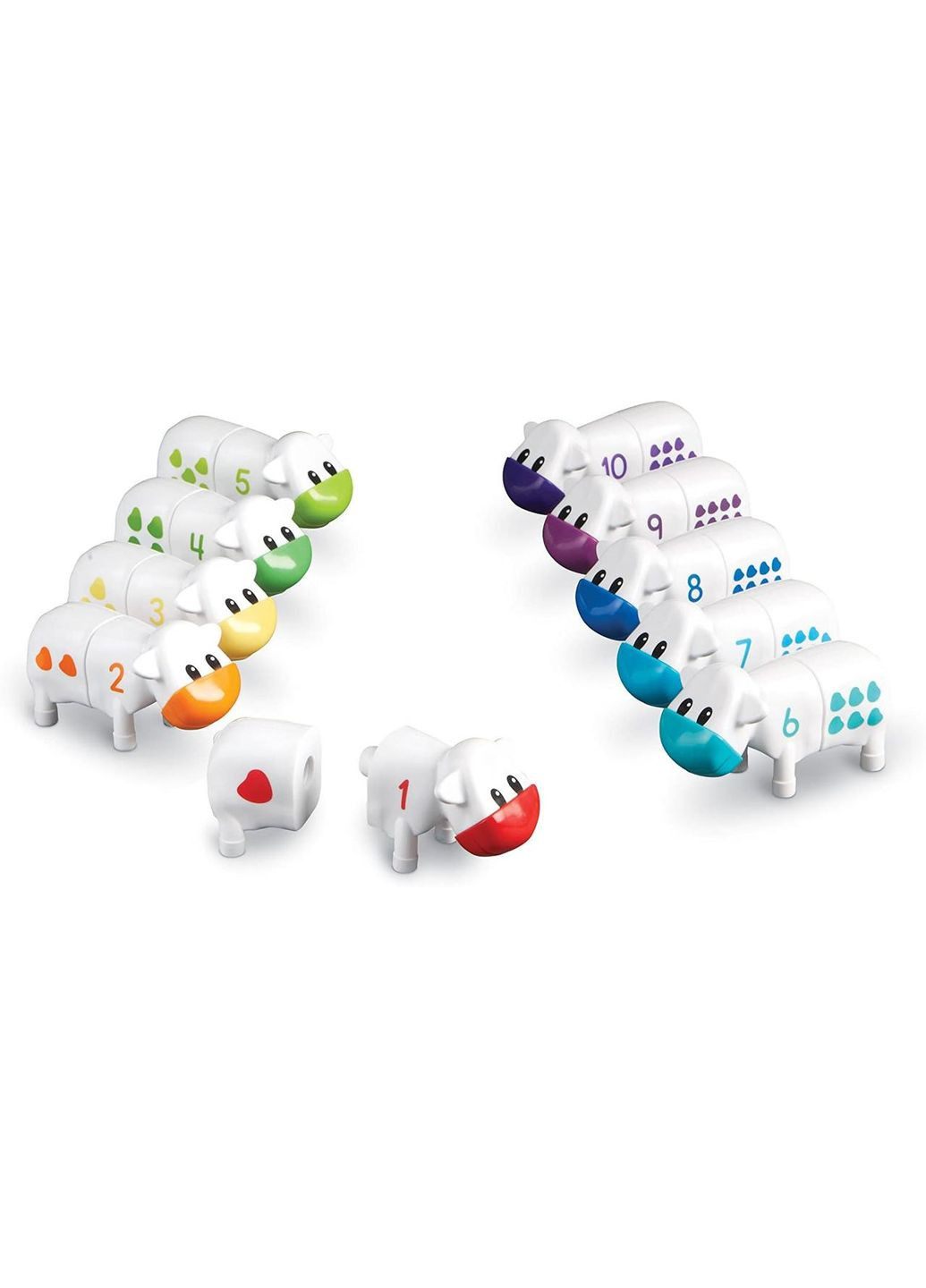 Розвиваючий набір для рахунку «Веселі корівки» (серія Snap-N-Learn) «Телята. Веселий рахунок» Learning Resources (338425977)