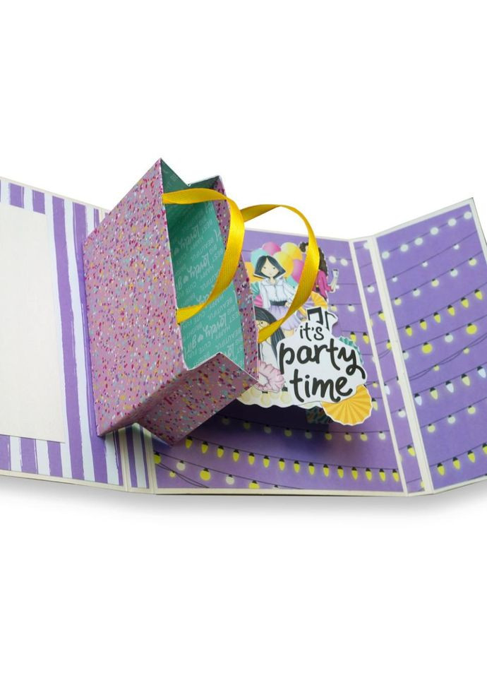 Набір для створення pop-up листівки "Party Girl" FDGCK-052, 14 x 16 см No Brand (362568925)