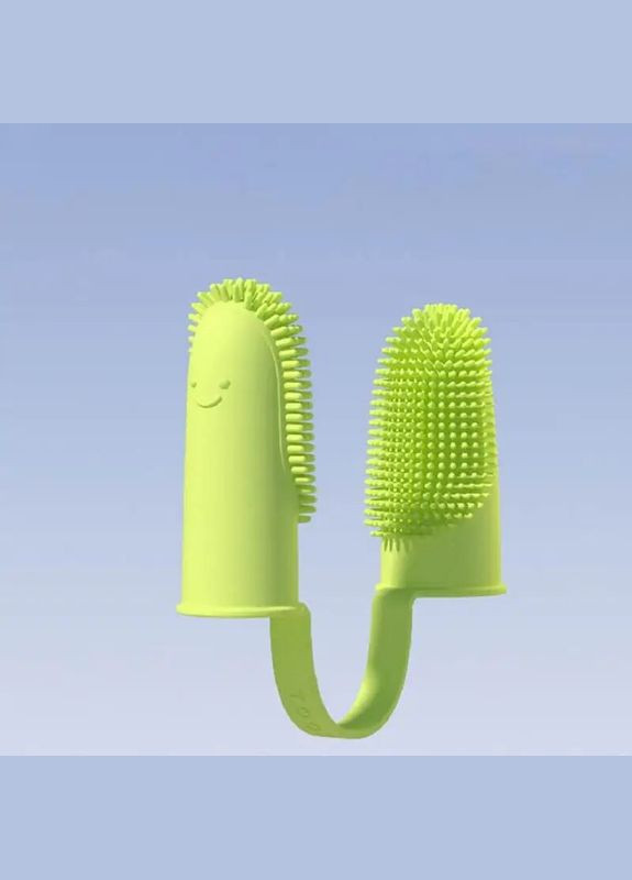 Зубная щетка для собак и кошек Салатова No Brand (299840345)