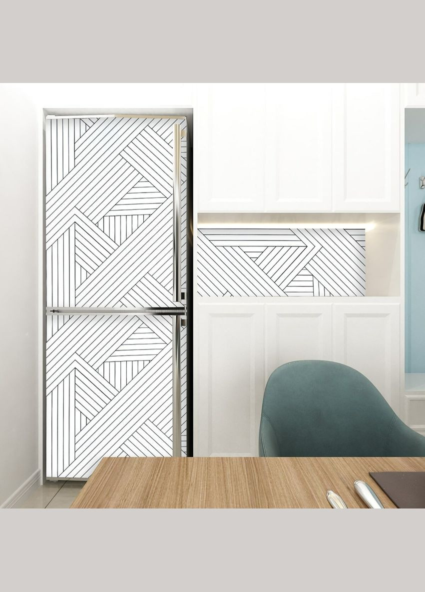 Самоклеюча плівка біла з орнаментом 0,45х10м SW-00001223 Sticker Wall (278314442)