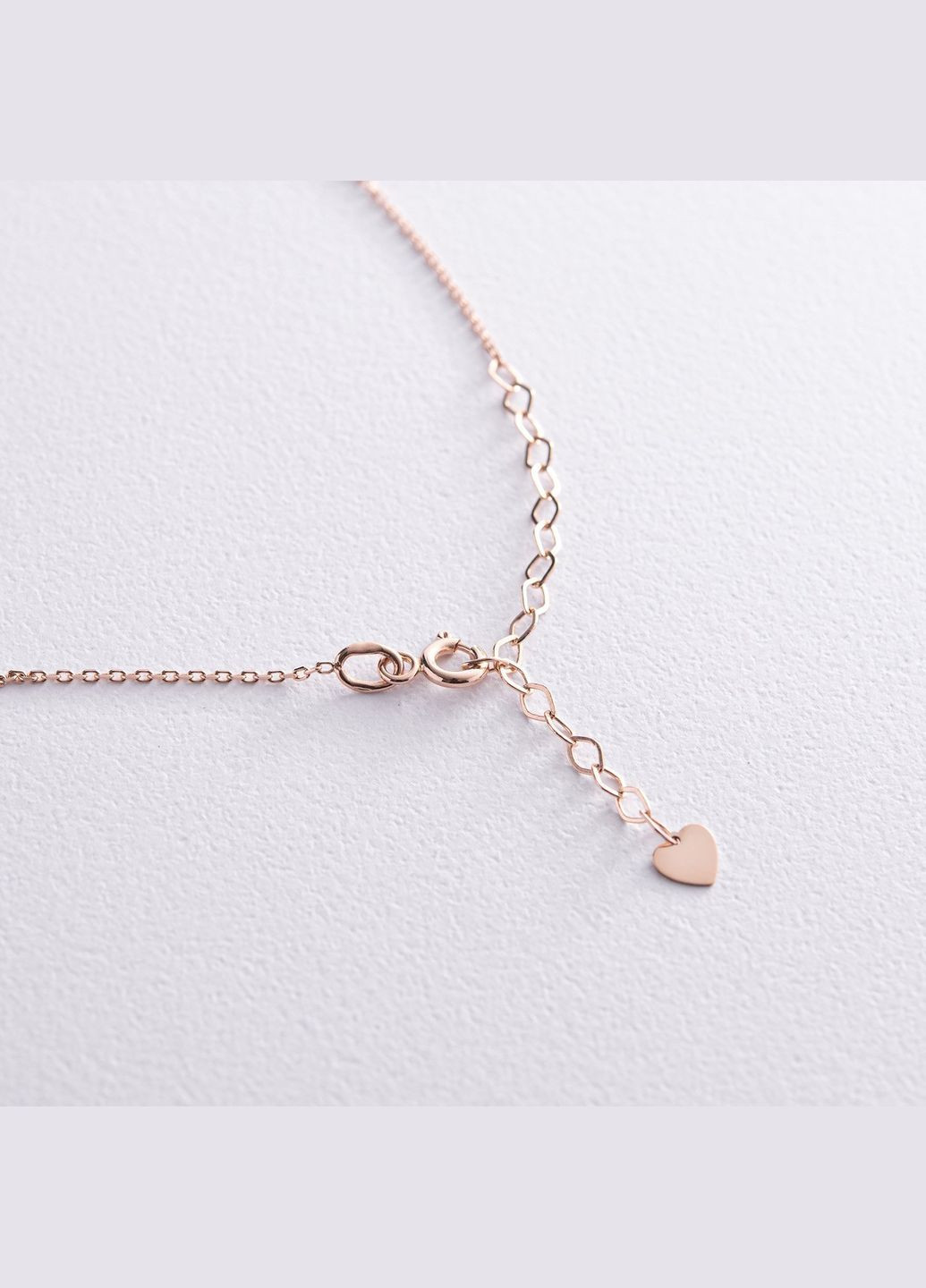 Кольє Карта України у червоному золоті (блакитна та жовта емаль) кол02357 43 Oniks (307840496)