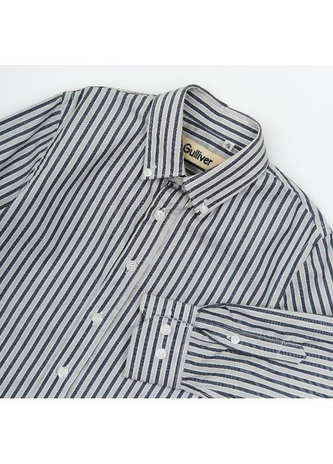 Серая повседневный рубашка Gulliver