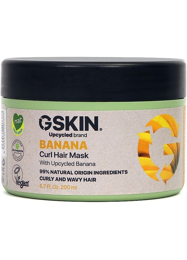 Маска с экстрактом банана для вьющихся волос Banana Curl Hair Mask 200ml (1450746-27573997) GSKIN (369104203)