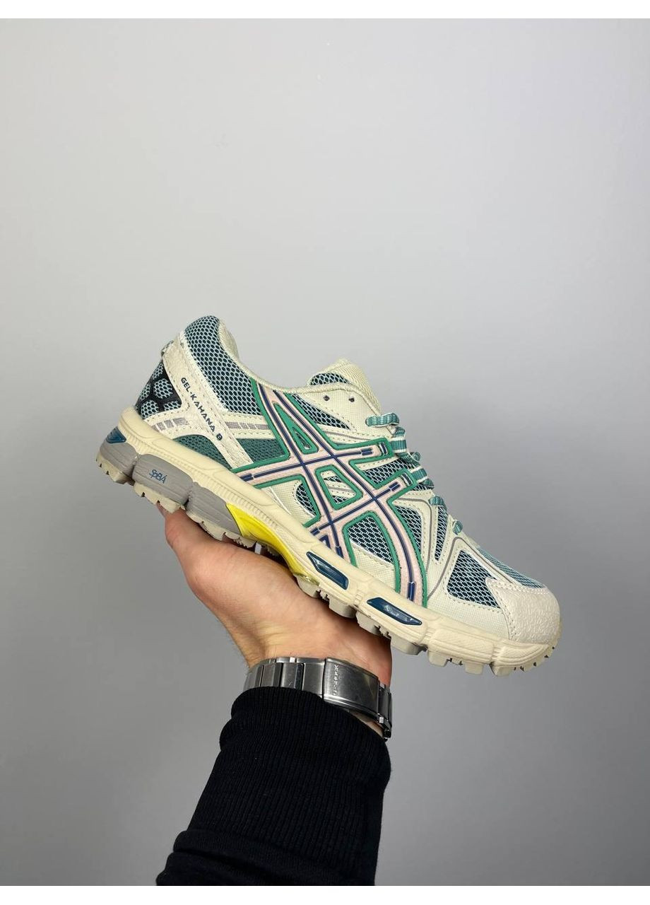 Серые демисезонные кроссовки мужские asics gel kahana 8 beige green асикс гель кахано 8 No Brand