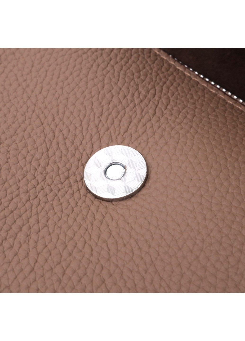 Женская сумка с геометрическим клапаном из натуральной кожи 22630 Коричневая Vintage (297956958)