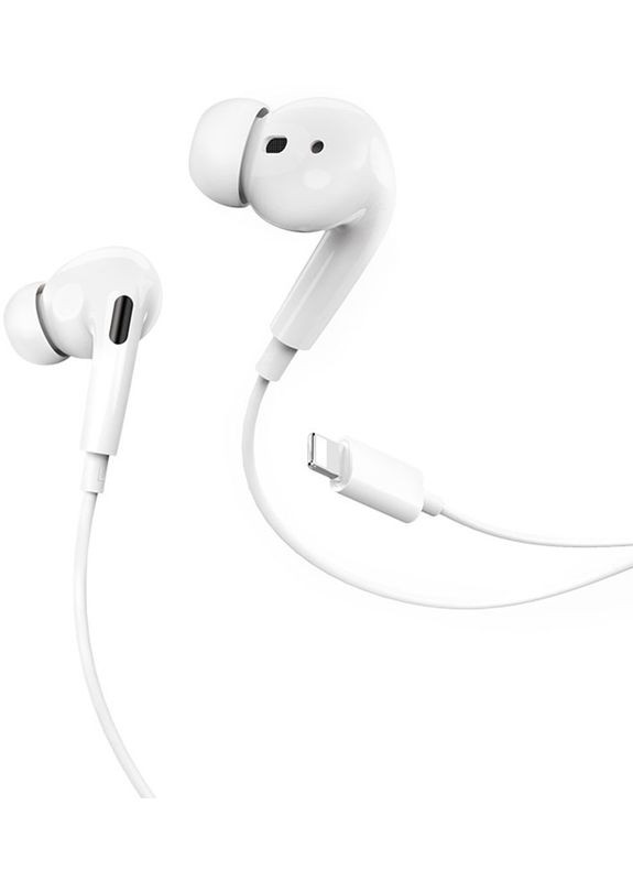 Наушники с микрофоном M1 Max for Lightning with mic White Hoco (301465737)