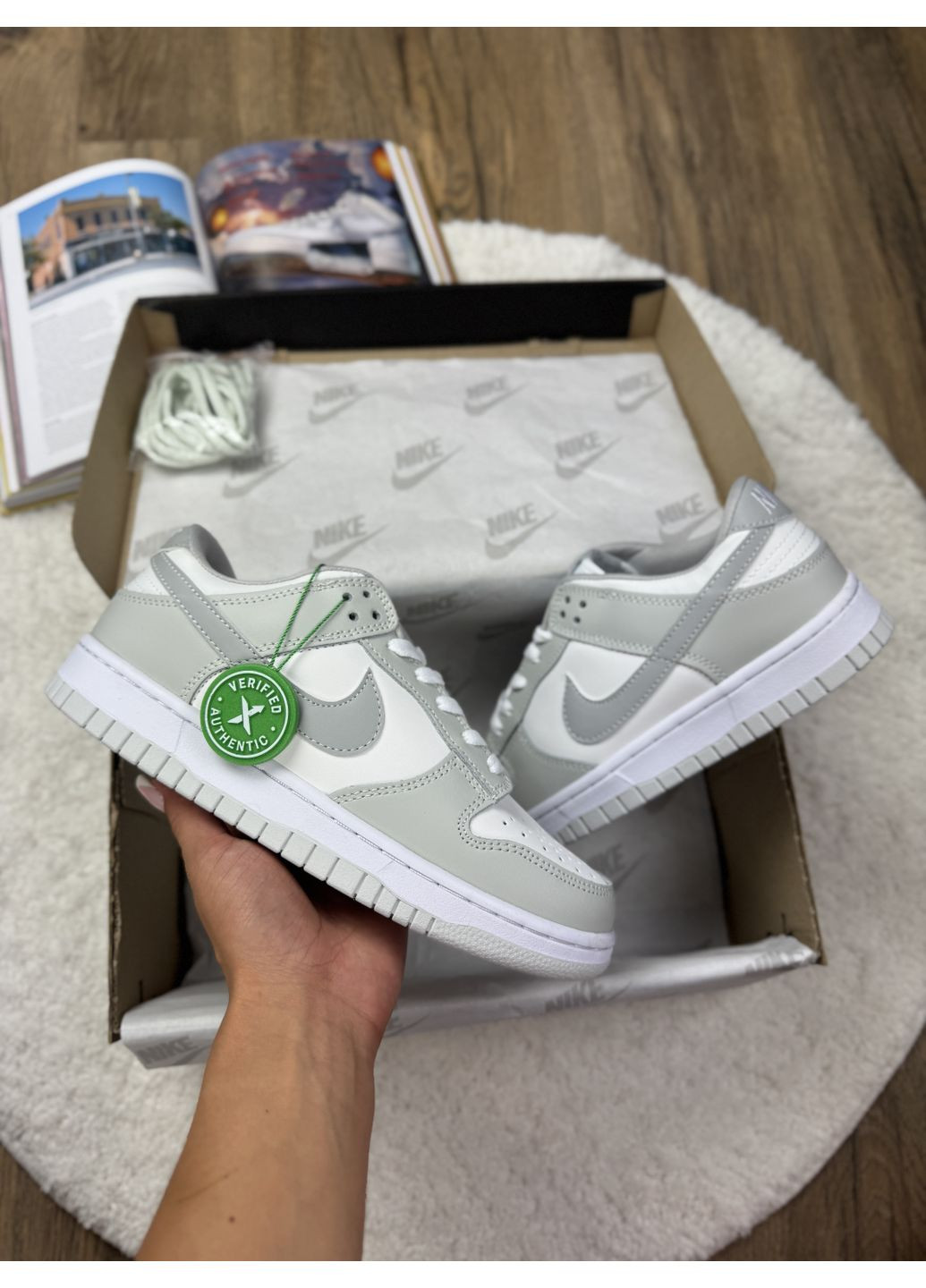 Сірі Осінні кросівки чоловічі nike sb dunk low white grey найк сб данк No Brand