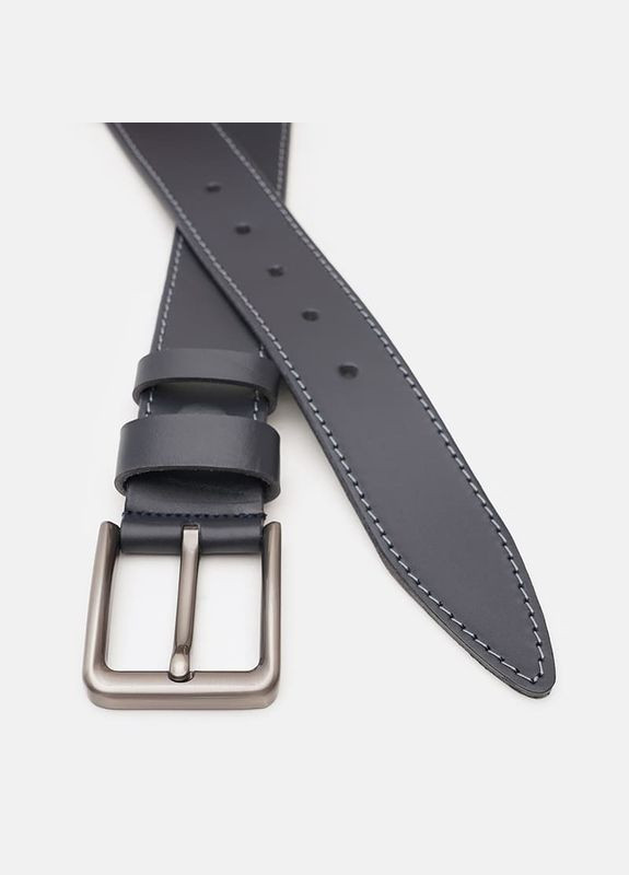 Чоловічий ремінь шкіряний V1115FX57 Синій Borsa Leather (302972462)