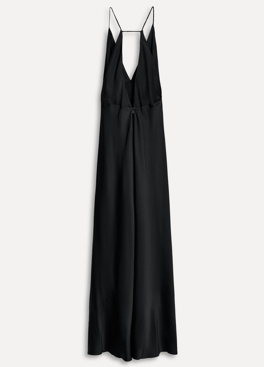 Черное вечернее платье Zara однотонное