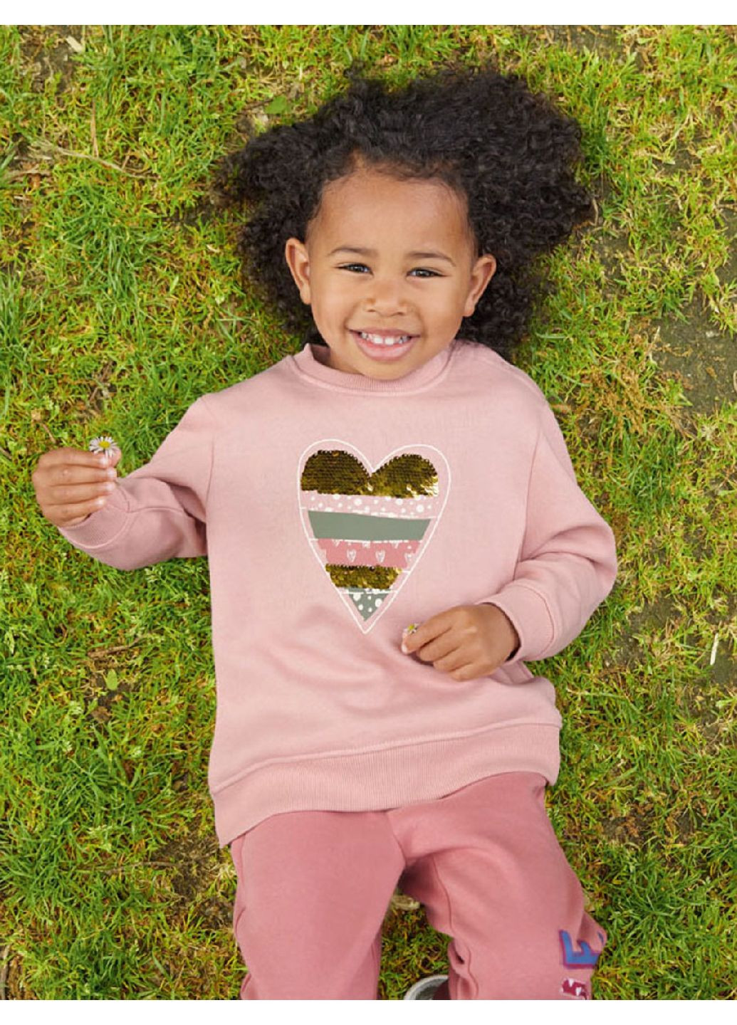 Lupilu світшот сердечка пудровий повсякденний, кежуал трикотаж