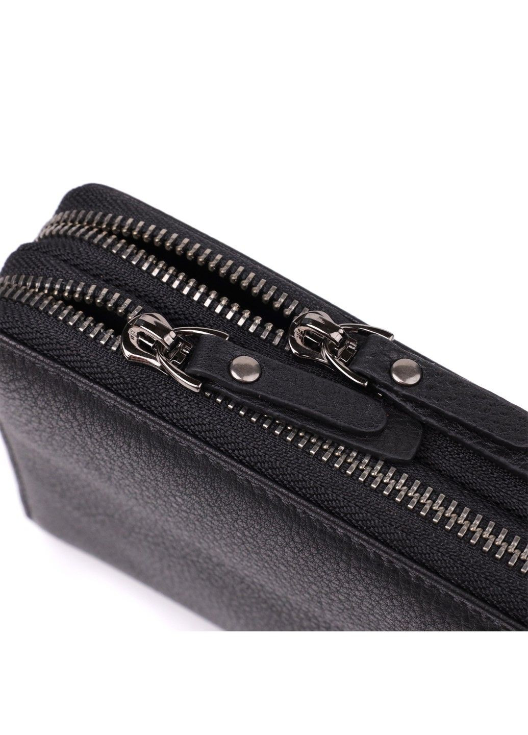 Цікавий чоловічий клатч із натуральної шкіри 23063 Чорний Vintage (357494977)