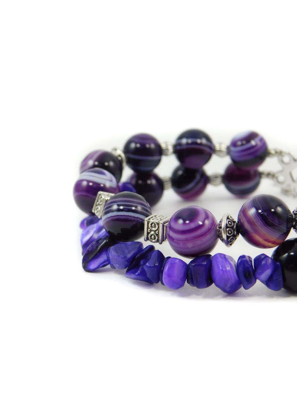 Браслет "Соля" Агат, Перламутр 15 Fursa fashion (322313311)