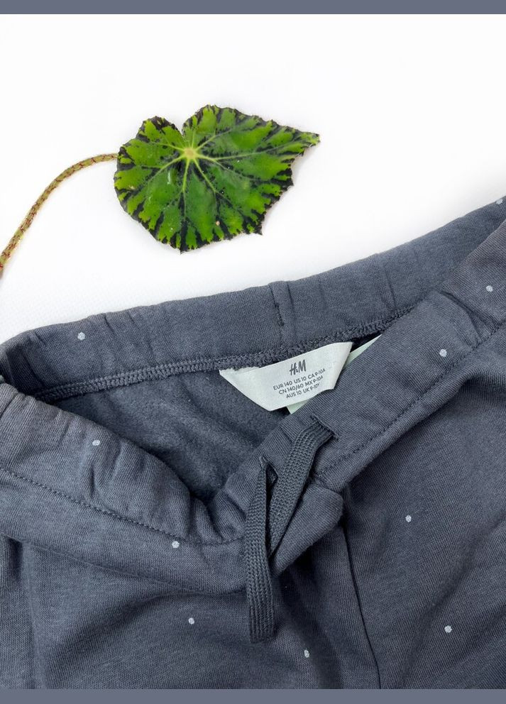 Спортивні штани джогери 140 см сірий артикул Л1118 H&M (347250789)