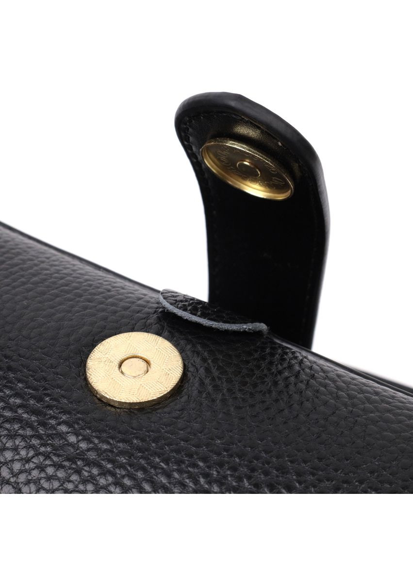 Клатч Женский из натуральной кожи 22427 Черный Vintage (302008729)