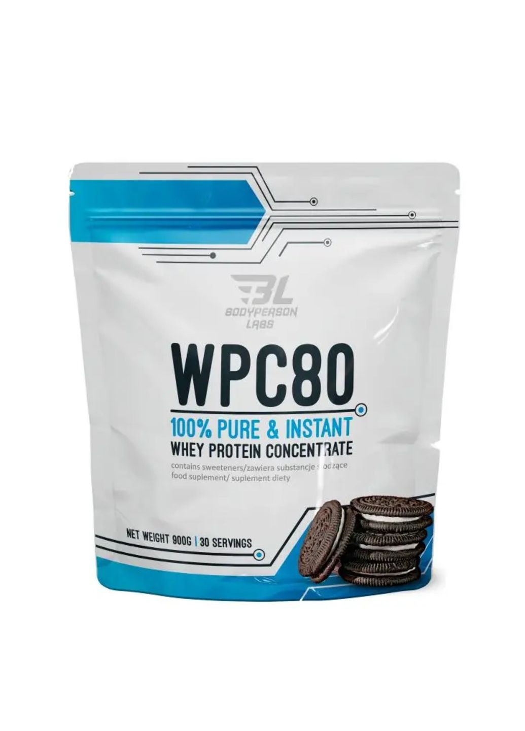 WPC80 - 900g Oreo сывороточный протеин Bodyperson Labs (285793167)