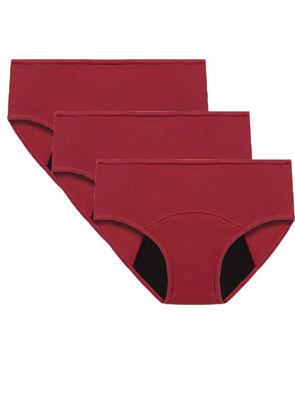 Трусики-слип набор 3шт. менструальные для женщины LYCRA® 10020823-н Ecocare С эластичным поясом (361132981)