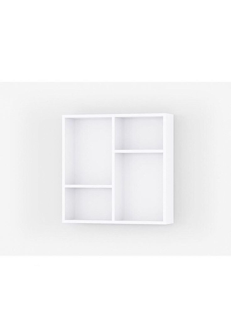 Полки настенные квадратные, комплект навесных из 2 шт I-066 No Brand (371910331)