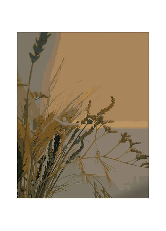 Картина за номерами Ранкові сухоцвіти см малюнок для творчості хобі для дорослих Strateg (369758010)