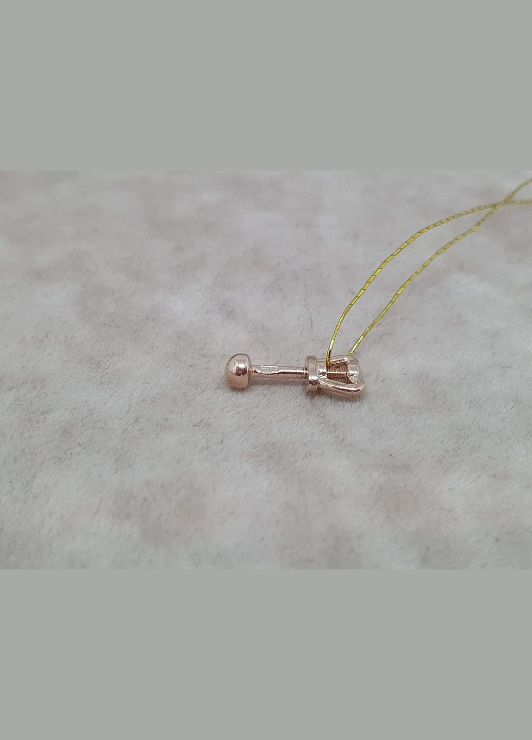 Золота моносережка-пуссета Кулька. 1С194/00Б PlatoN (315140927)