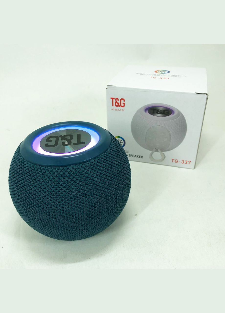 Бездротова потужна колонка TG337 з Bluetooth, RGB-підсвічуванням та радіо. Колір: синій No Brand (359474566)