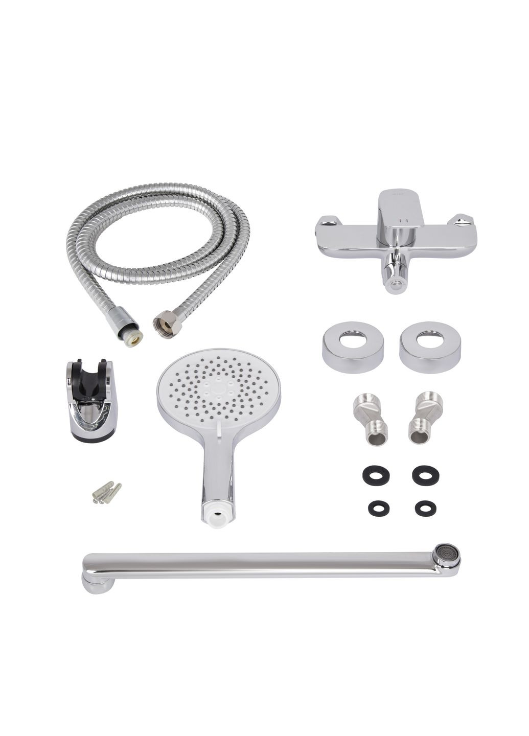 Змішувач для ванни Vlasta New з довгим поворотним виливом (з душовим гарнітуром) QTVLA260CRM45644 Chrome Qtap (324250464)