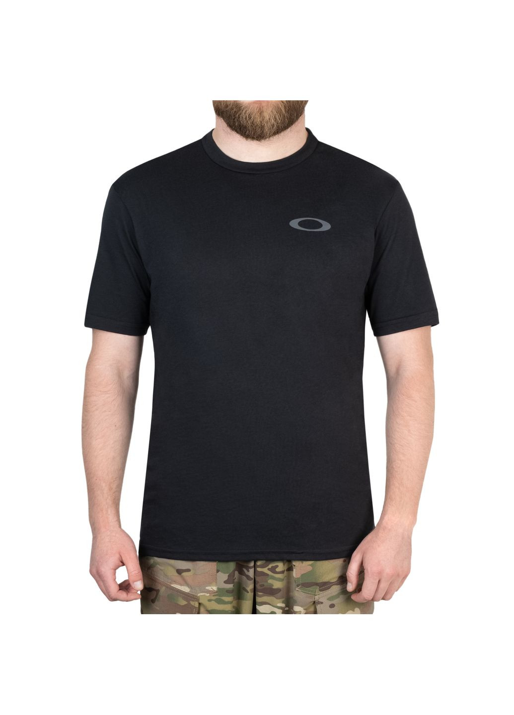 Футболка з малюнком SI Built To Protect Tee Black Oakley (315822837)