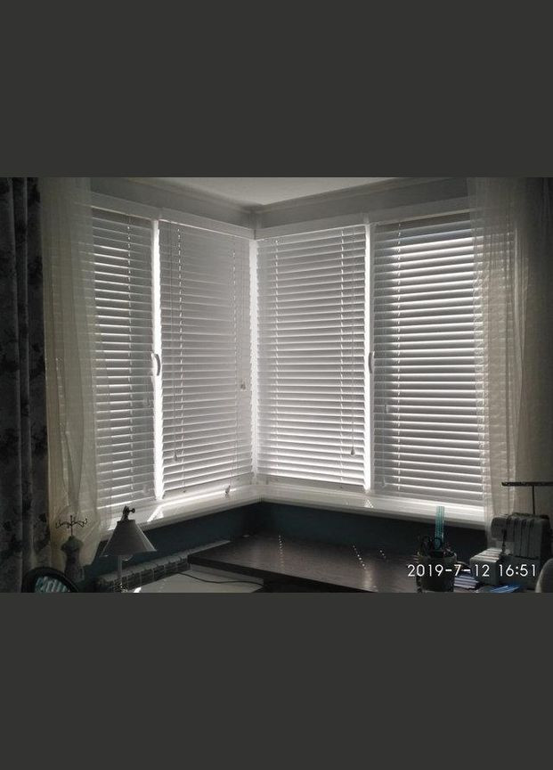 Жалюзі чорні дерев'яні жалюзі з натурального дерева графіт - Дерев'яні жалюзі в спальню Woody (368828394)