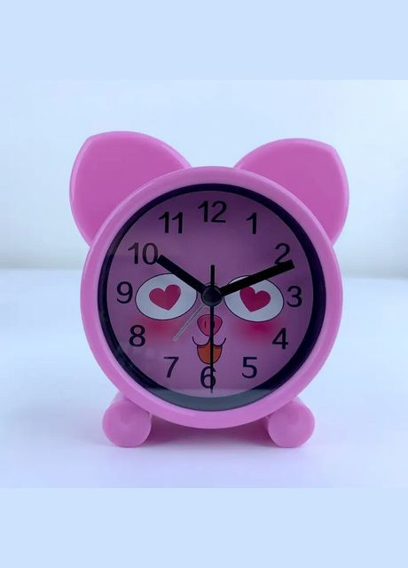Милий будильник у вигляді мультяшної свинки від батарейок HO-2290 No Brand (315399683)