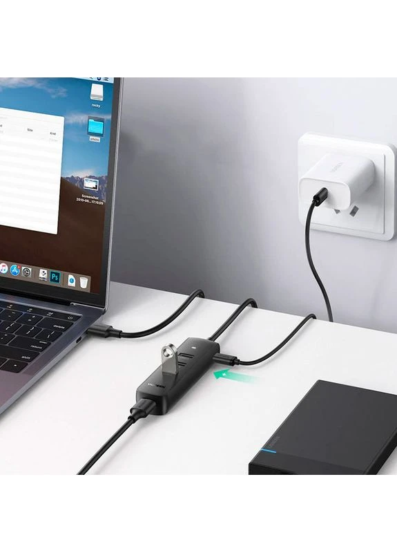 USB-хаб CM416 Black (80657) Ugreen (399518219)