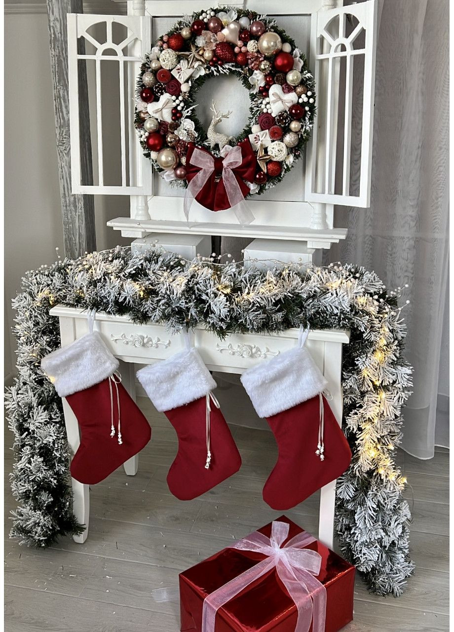 Гірлянда хвойна Classic з плівки 2м засніжена HVOYA (370718345)