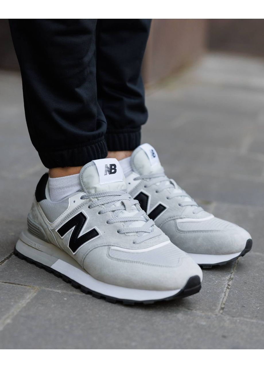 Светло-серые демисезонные мужские кроссовки No Brand